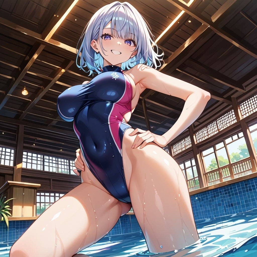 サンプル画像5:体験入部したら 先輩がかわいかったから 水泳部に入部しちゃいました。(ねるねむ) [d_509884]