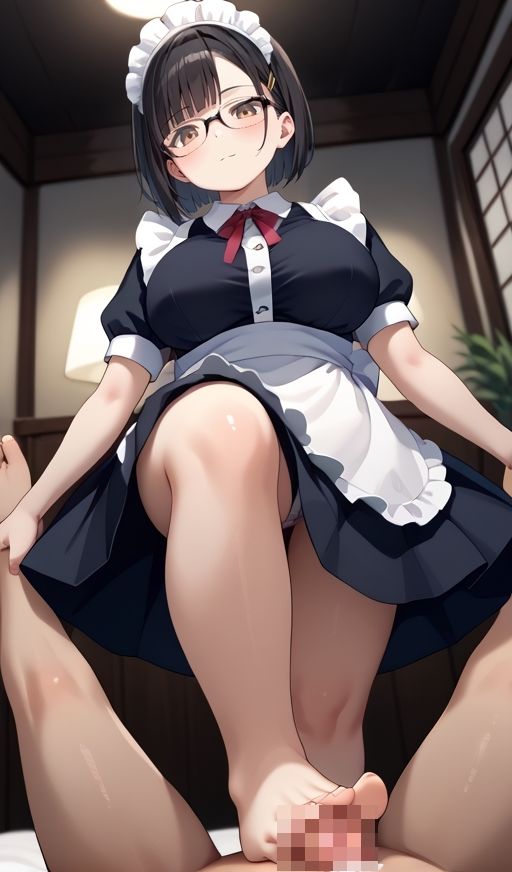 サンプル画像1:ムチ巨乳メイドの電気アンマは最高のご褒美です！(ムチムチ堂本舗) [d_509886]