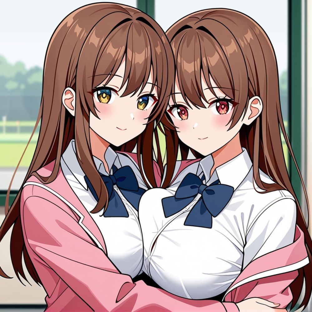 サンプル画像1:双子女子校生(チンアナゴ) [d_509919]