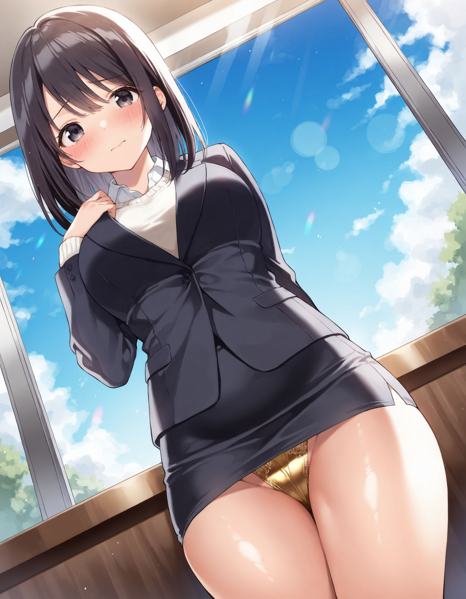 サンプル画像1:ミニスカOLのパンチラ(D.P.H.) [d_510033]