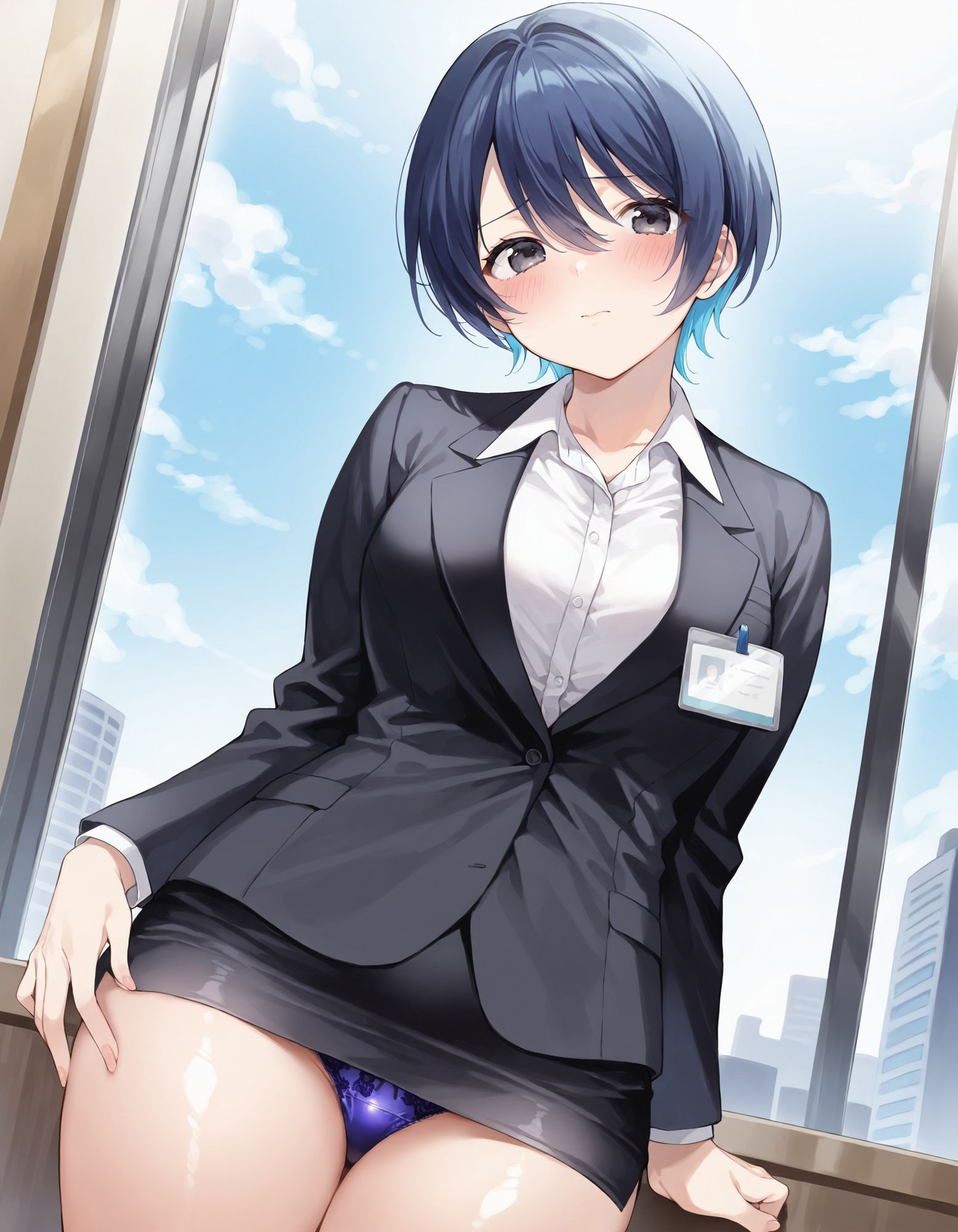 サンプル画像3:ミニスカOLのパンチラ(D.P.H.) [d_510033]