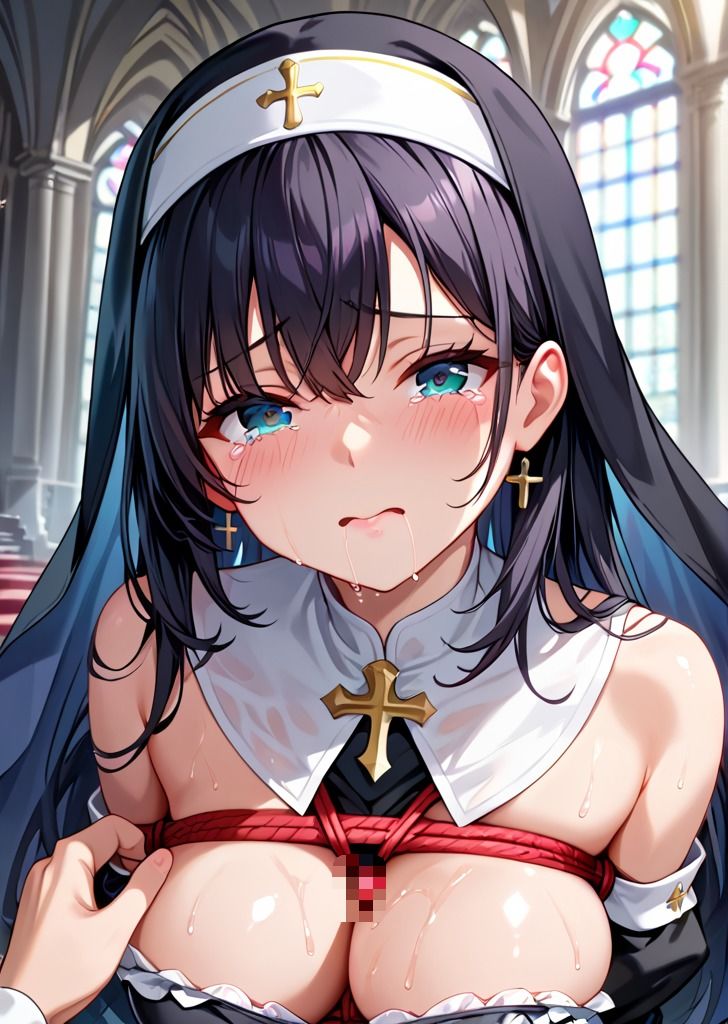 サンプル画像6:シスターの弱みを握って調教シリーズ〜SM変態プレイ編〜(雪どけ水) [d_510092]