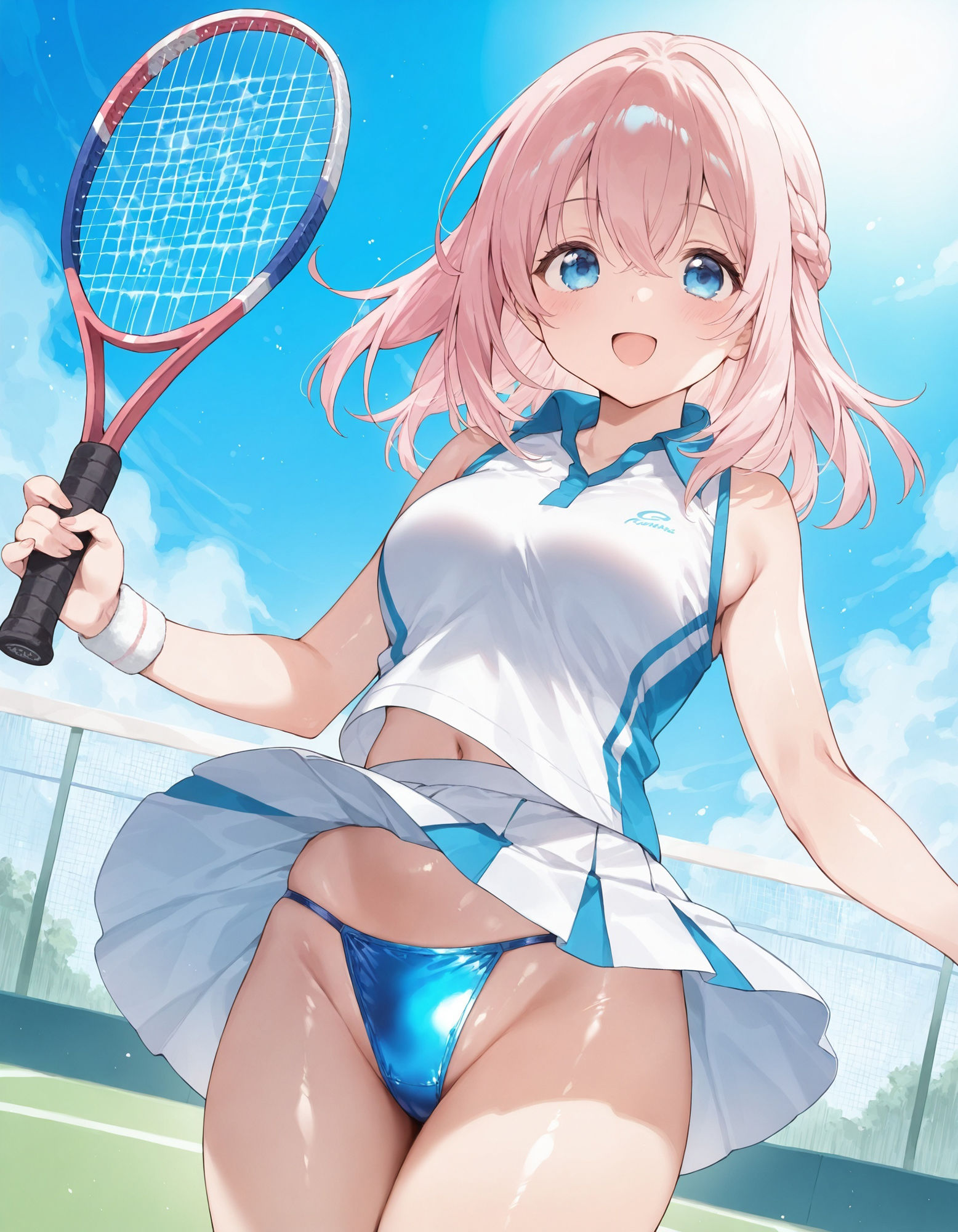 サンプル画像2:テニスウェアでパンチラ(D.P.H.) [d_510118]