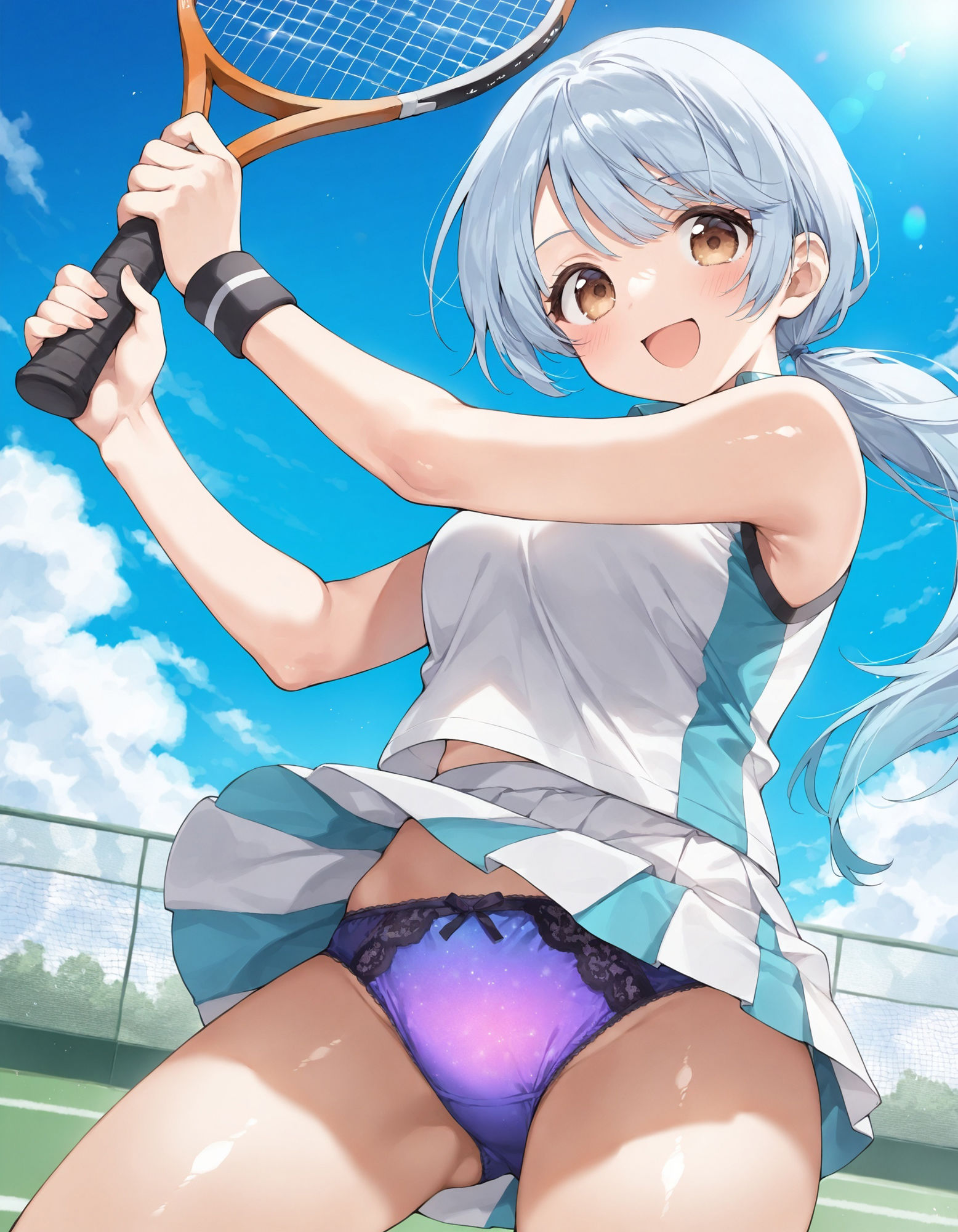 サンプル画像3:テニスウェアでパンチラ(D.P.H.) [d_510118]