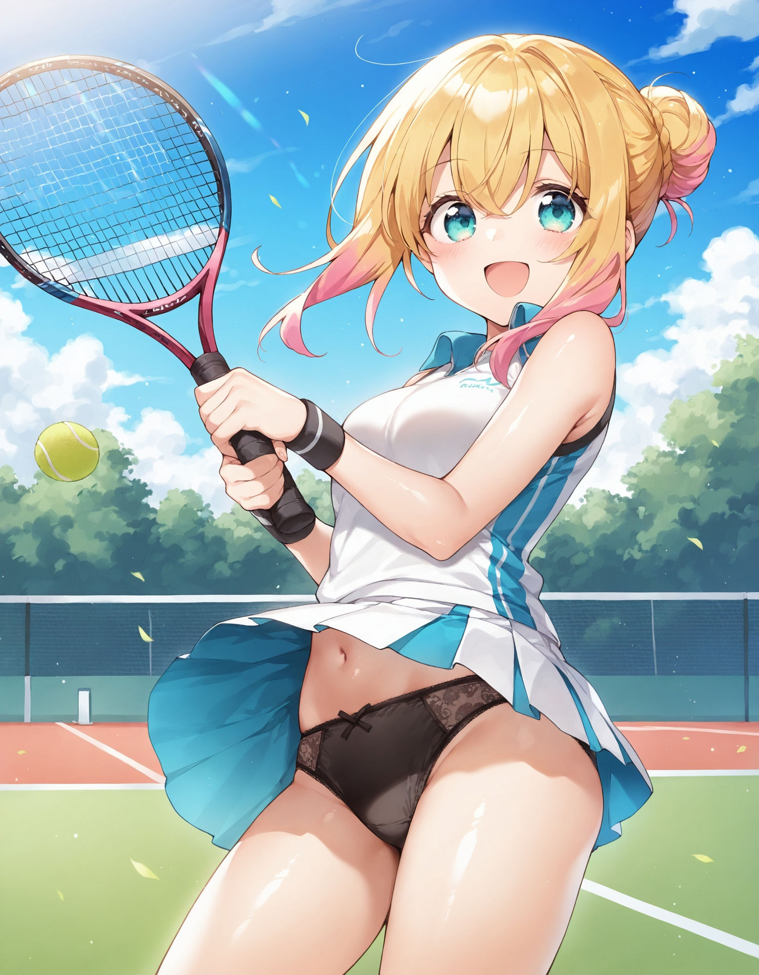 サンプル画像5:テニスウェアでパンチラ(D.P.H.) [d_510118]