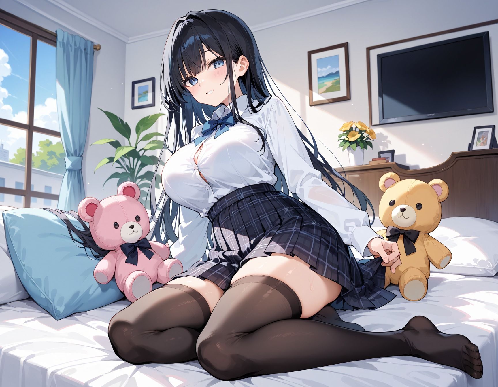 サンプル画像4:【高画質画像集】爆乳JK清楚系妹との日常コスプレえっち(寿司モン) [d_510165]