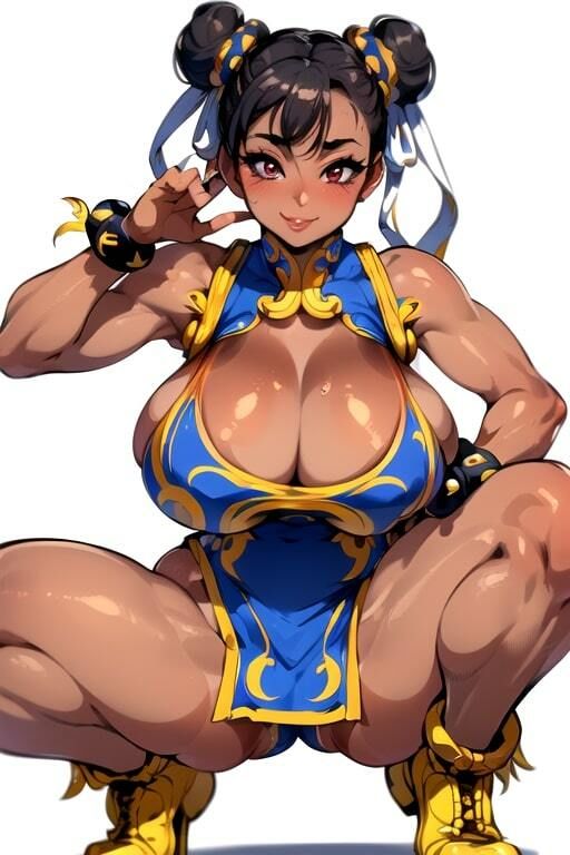 サンプル画像1:AIグラビアCG集 爆乳ギャル春麗(YUKI) [d_510189]