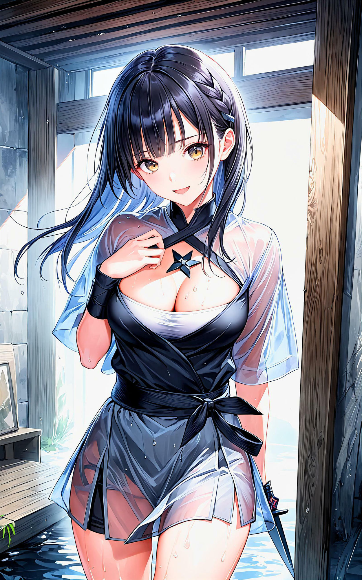 サンプル画像1:エチエチ忍者ちゃん-屋根裏で一緒に忍んでニンニンしたい件- vol.2(BETA) [d_510211]