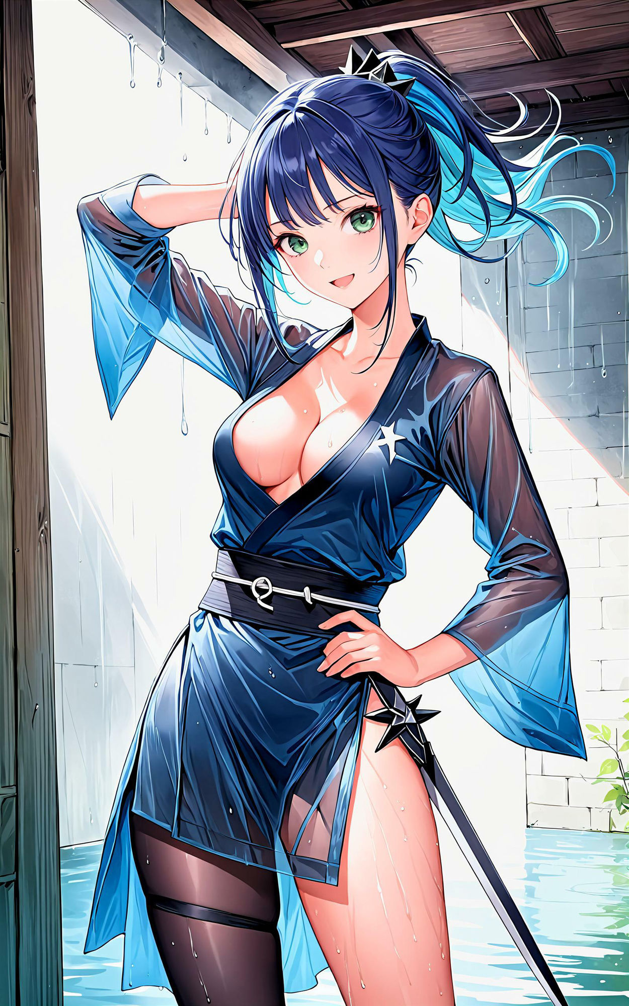 サンプル画像3:エチエチ忍者ちゃん-屋根裏で一緒に忍んでニンニンしたい件- vol.2(BETA) [d_510211]