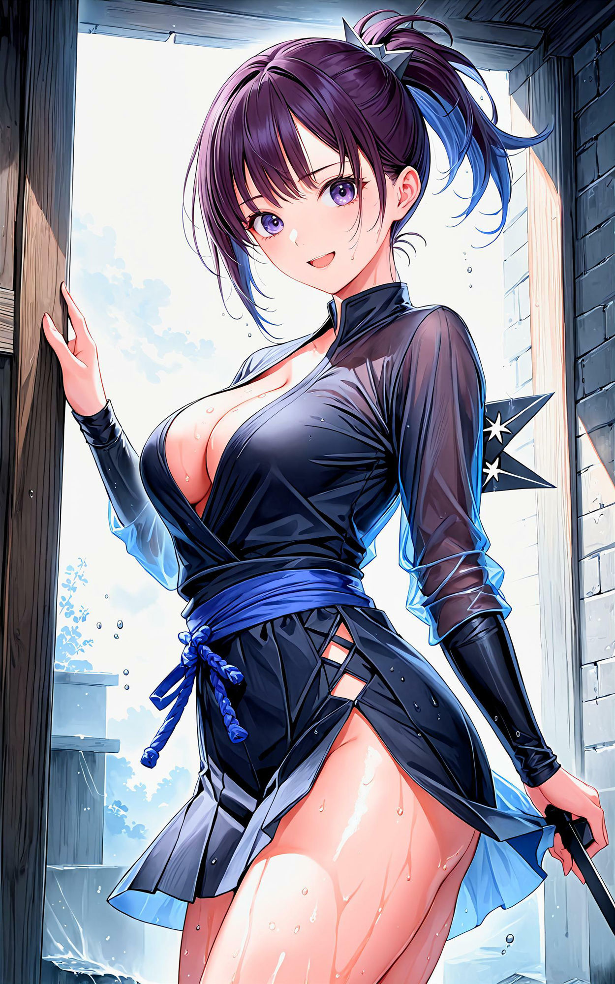 サンプル画像4:エチエチ忍者ちゃん-屋根裏で一緒に忍んでニンニンしたい件- vol.2(BETA) [d_510211]