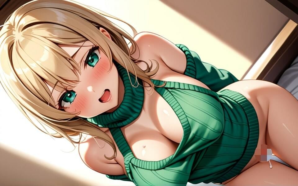 サンプル画像2:ニット美女が見せてくれた！  「これで終わりでいいの？」(青空と青春) [d_510220]