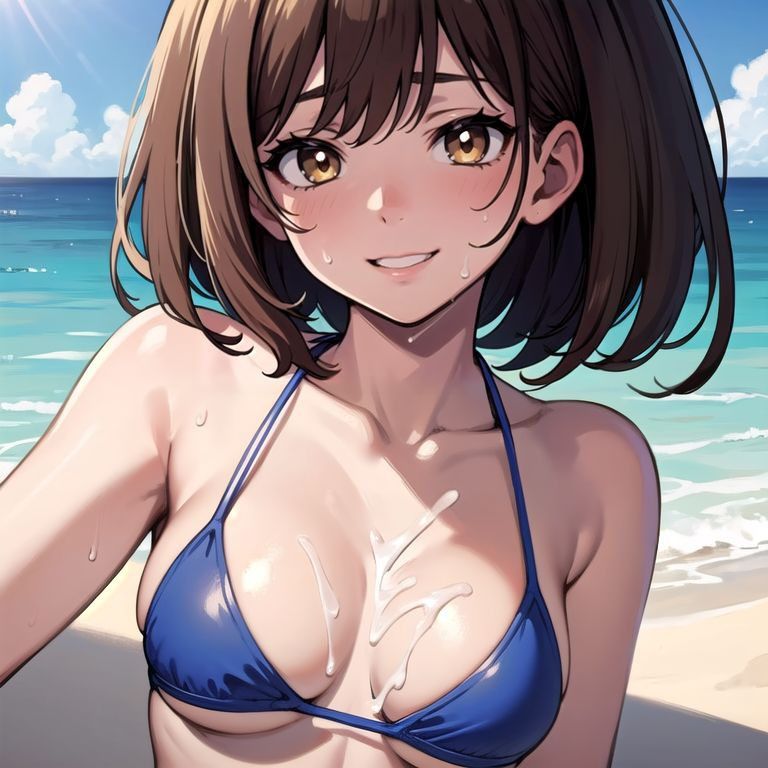 サンプル画像6:ビーチでビキニで青姦放題！(あぶ能丸) [d_510221]