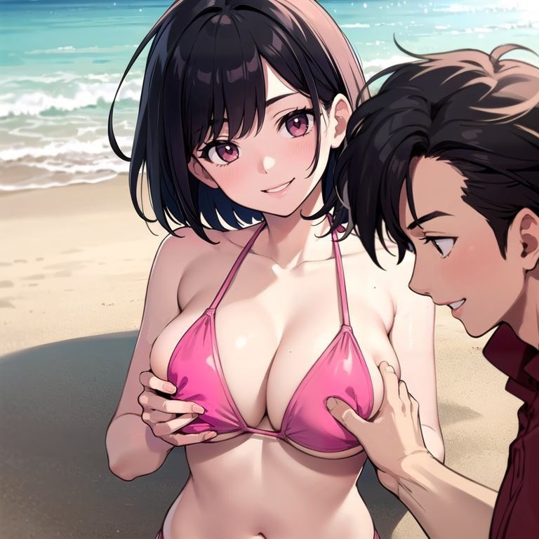 サンプル画像2:ビーチでビキニH(アレン・アイランド) [d_510225]