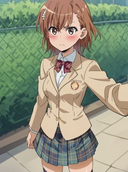 サンプル画像1:とある科学の超電磁砲の御坂美琴から送られてきた自撮り写真(自撮りサークル  イカスミ工房) [d_510230]