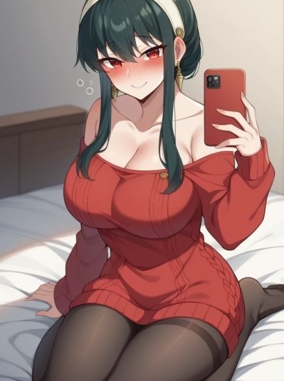 サンプル画像1:SPY×FAMILYのヨル・フォージャーから送られてきた自撮り写真(自撮りサークル  イカスミ工房) [d_510236]