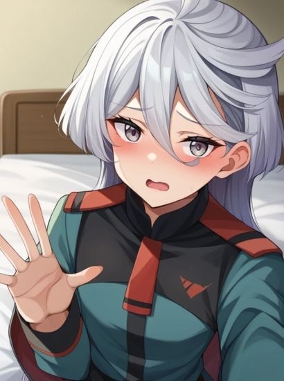 サンプル画像1:機動戦士ガンダム 水星の魔女のミオリネ・レンブランから送られてきた自撮り写真(自撮りサークル  イカスミ工房) [d_510246]