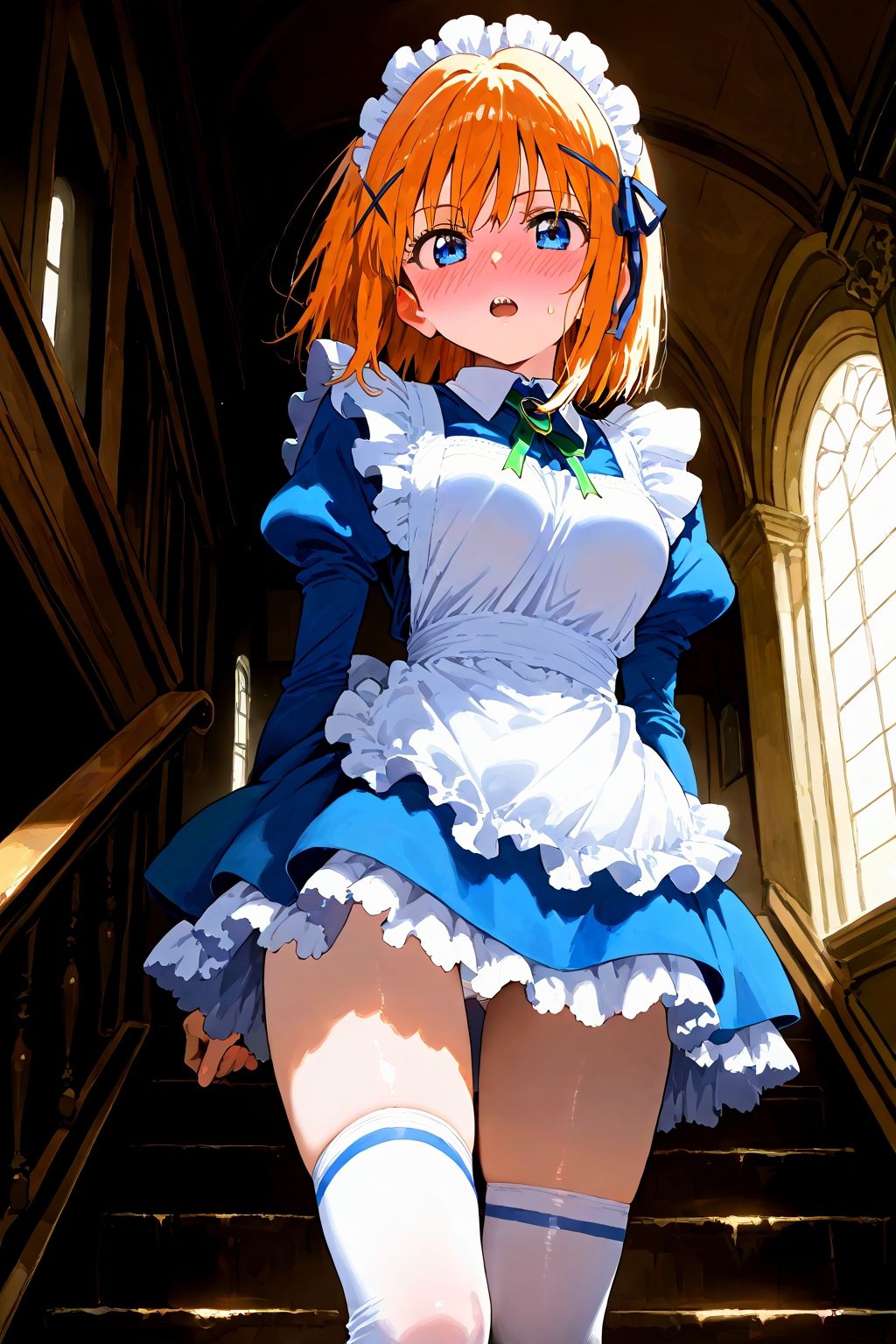 サンプル画像2:恥じらい×パンチラ隠しがやっぱり優勝でした。〜お屋敷編〜vol.2(びろびろまん) [d_510294]