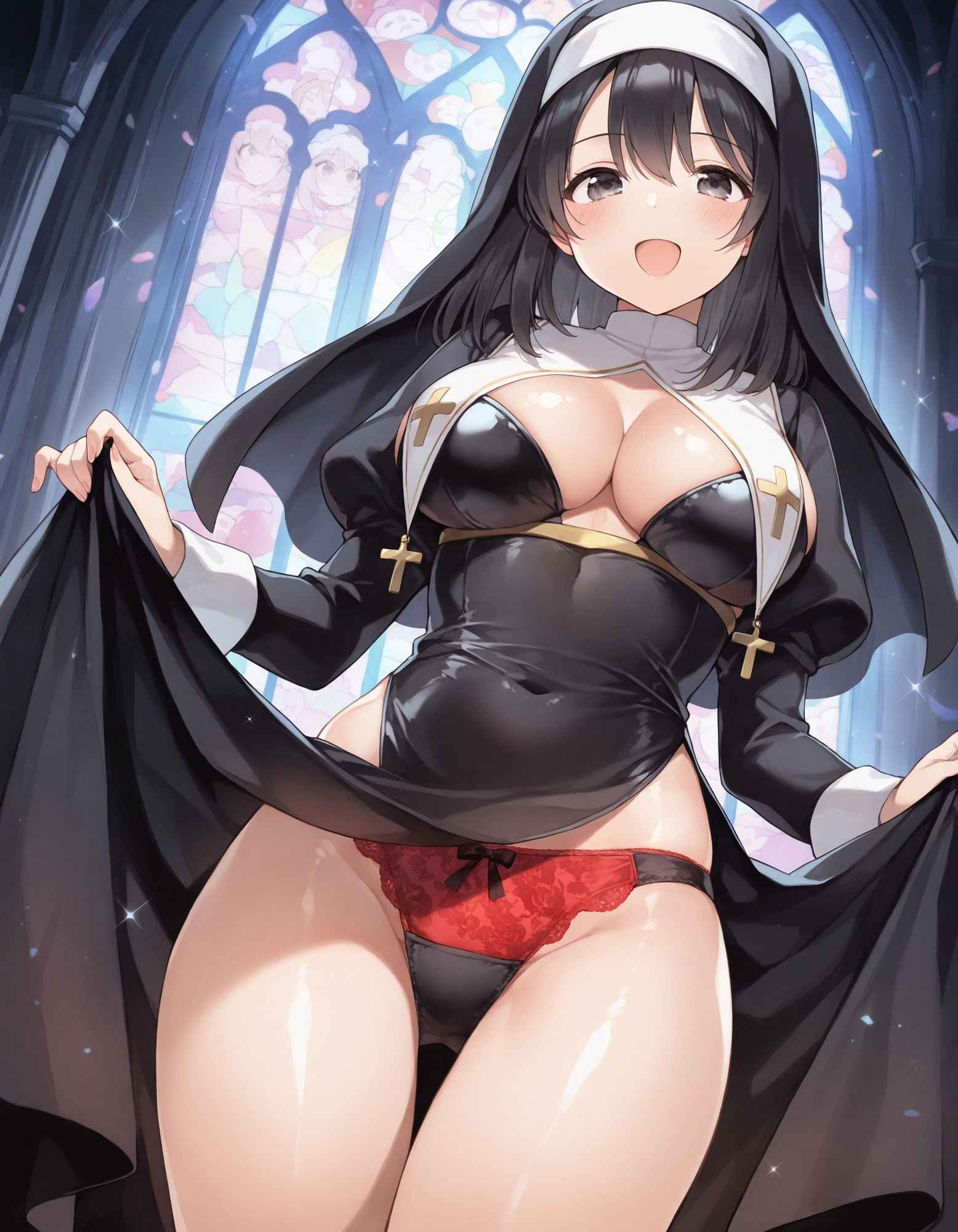 サンプル画像1:シスターのパンチラ(D.P.H.) [d_510299]