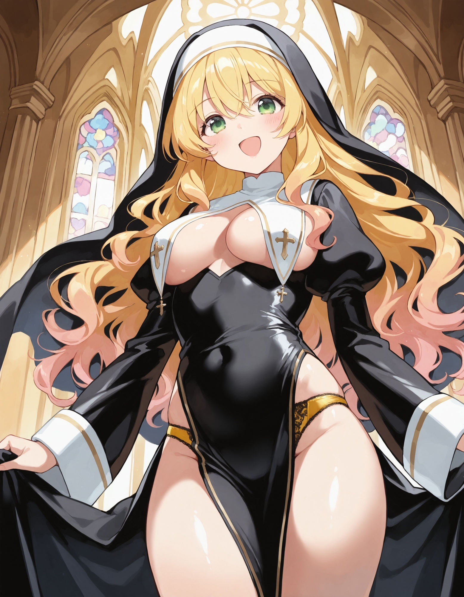 サンプル画像3:シスターのパンチラ(D.P.H.) [d_510299]