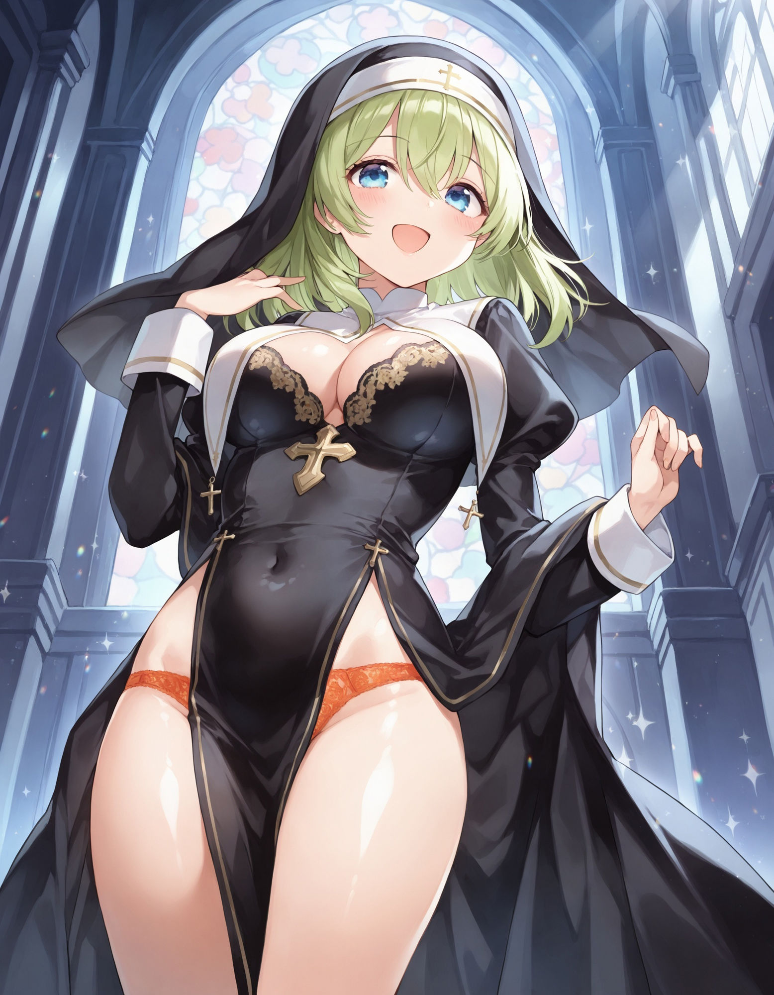 サンプル画像4:シスターのパンチラ(D.P.H.) [d_510299]