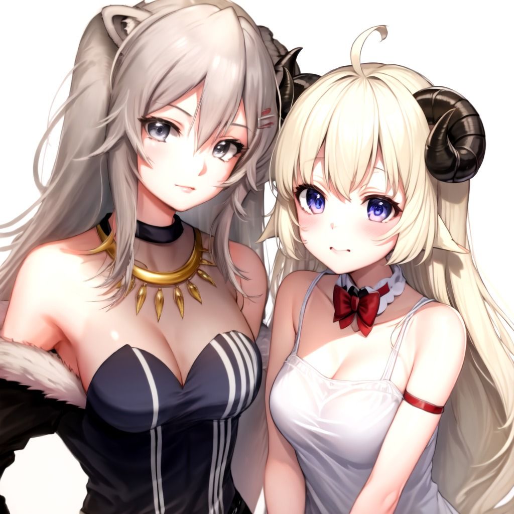 サンプル画像2:てぇてぇCG集 ししわた1 獅白ぼ〇ん＆角巻わ〇め(てぇてぇ堂) [d_510420]