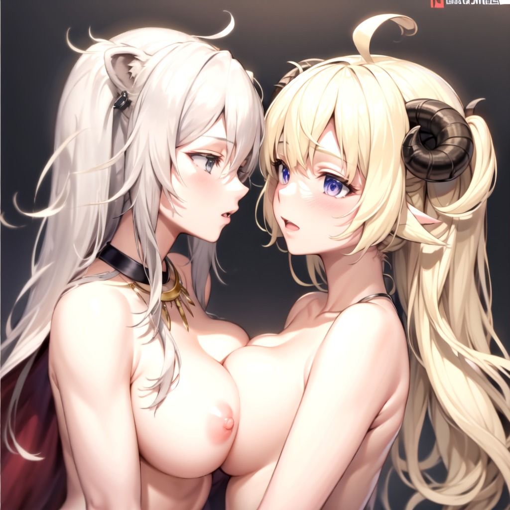 サンプル画像4:てぇてぇCG集 ししわた1 獅白ぼ〇ん＆角巻わ〇め(てぇてぇ堂) [d_510420]