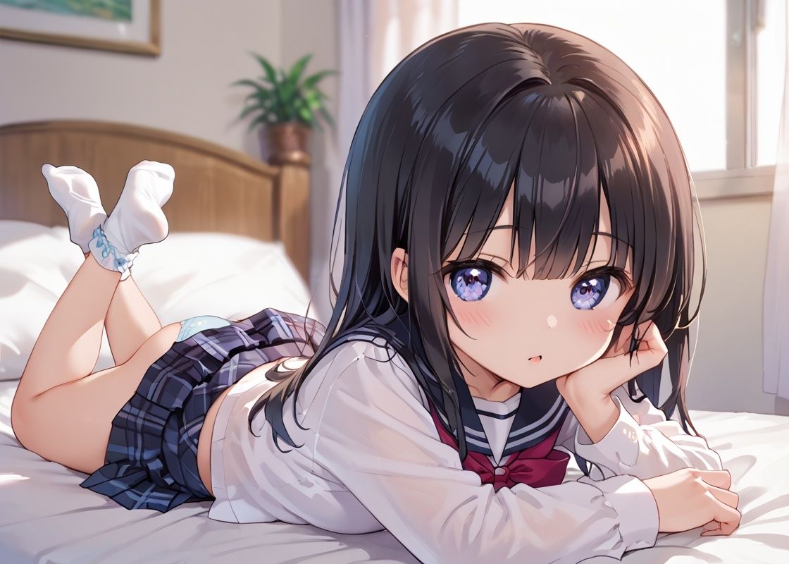 サンプル画像1:ちっぱいの幼馴染に種付けプレス(sksk) [d_510428]