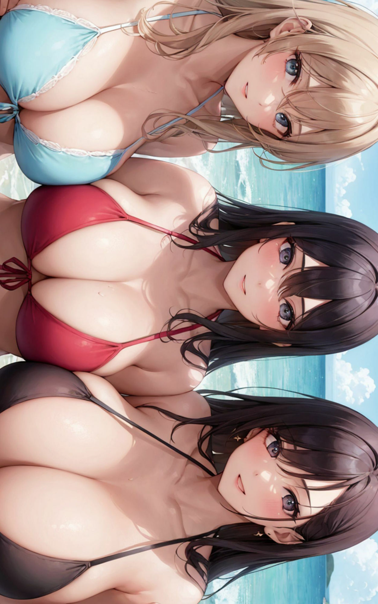 サンプル画像1:ビーチハーレム4(1der満) [d_510446]