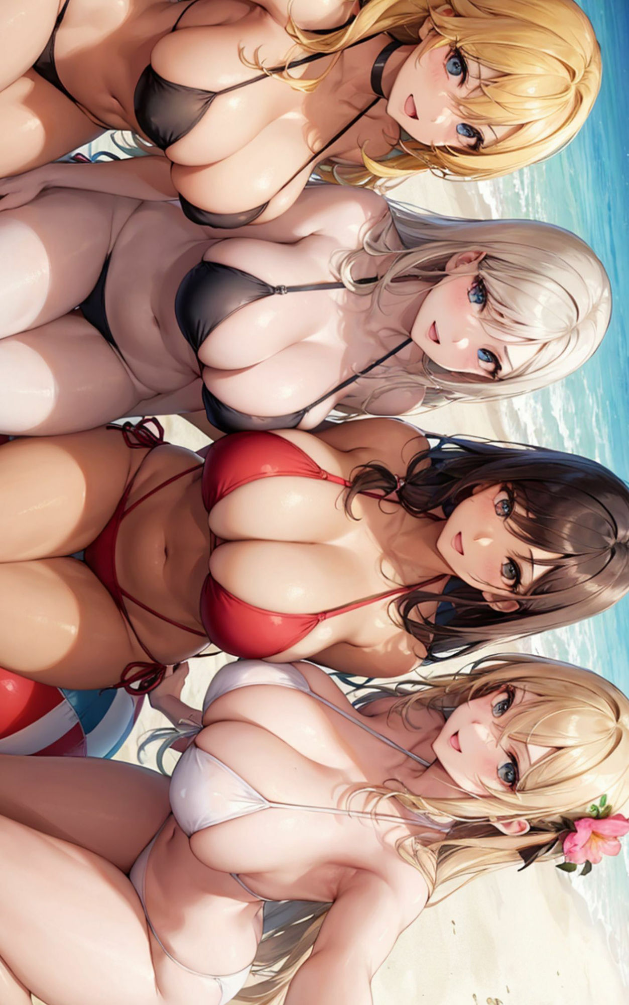 サンプル画像3:ビーチハーレム4(1der満) [d_510446]