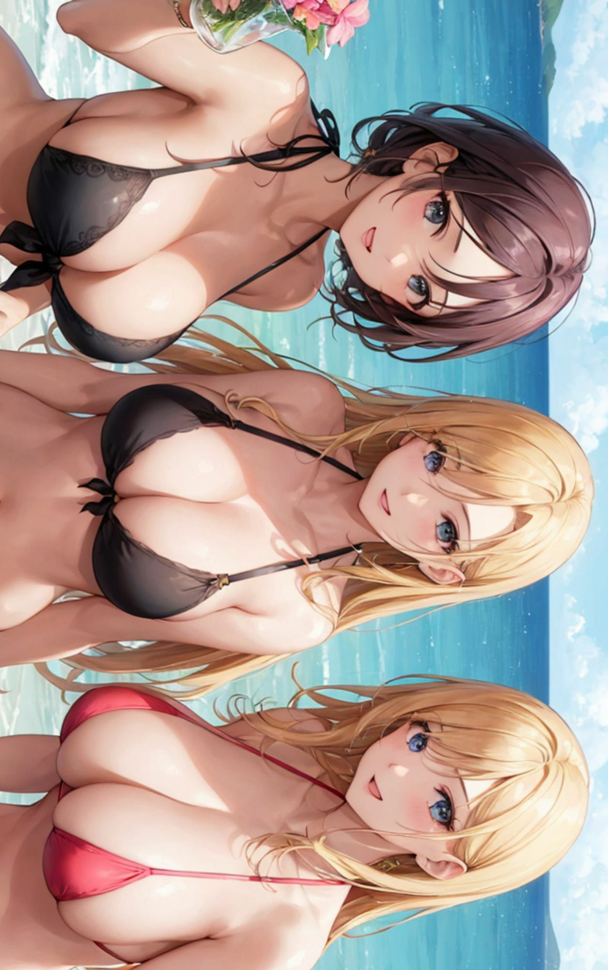 サンプル画像5:ビーチハーレム4(1der満) [d_510446]