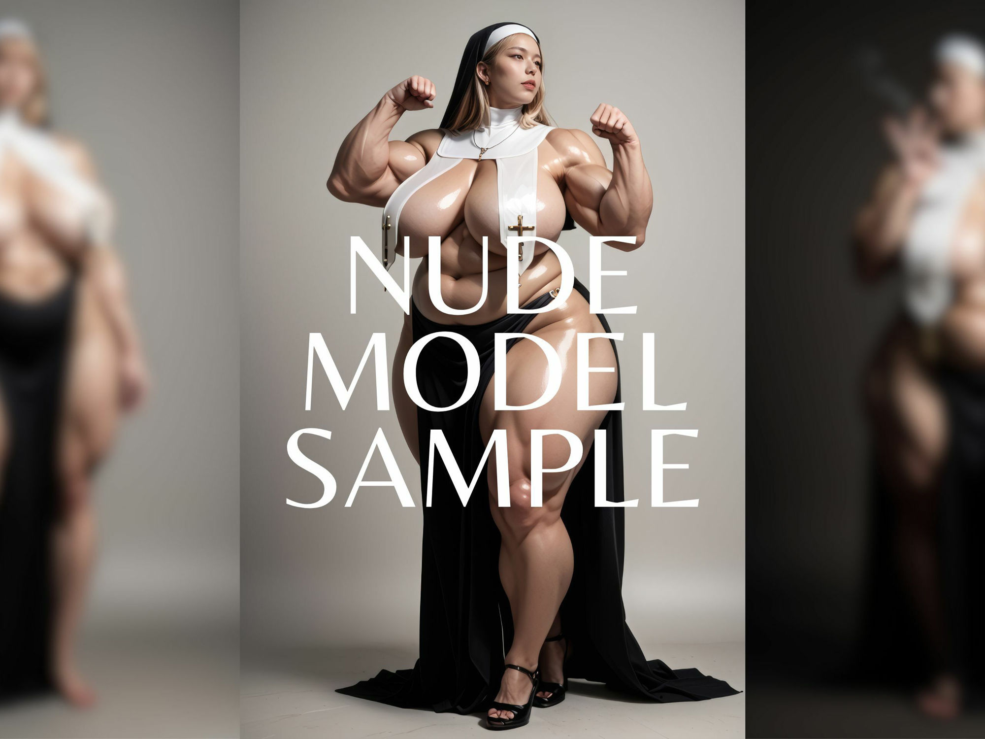 サンプル画像2:NIKUKAN NUDE MODEL_vol.23_ガチムチ体型(肉感至上主義) [d_510507]