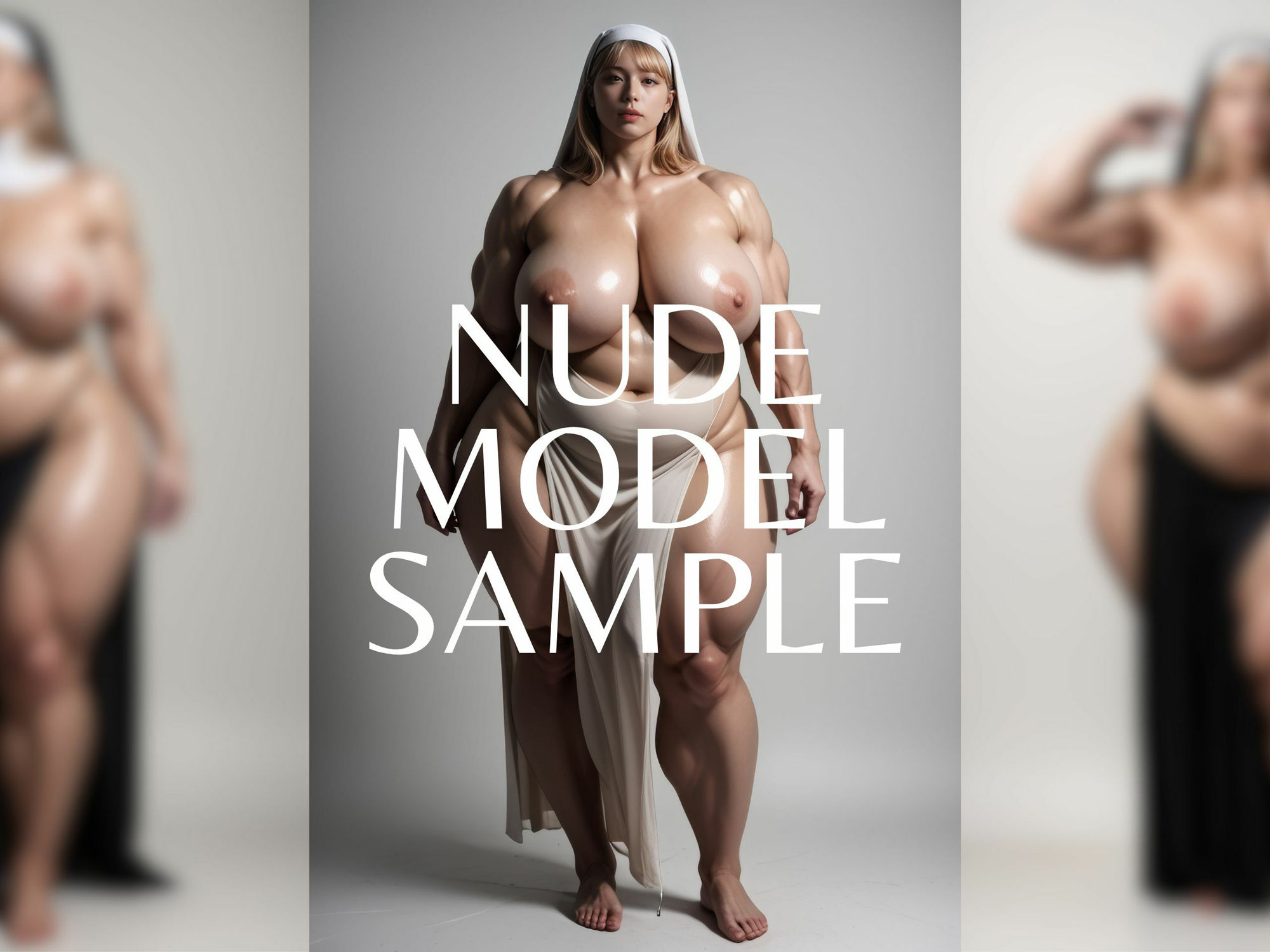 サンプル画像4:NIKUKAN NUDE MODEL_vol.23_ガチムチ体型(肉感至上主義) [d_510507]