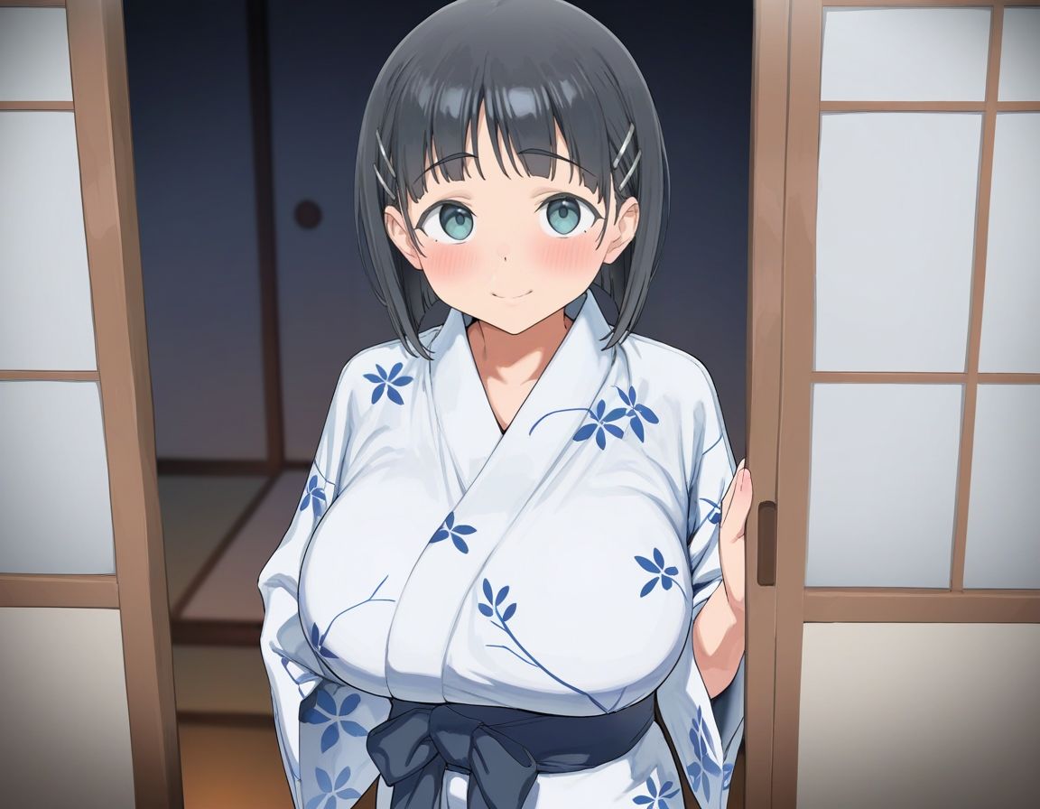 サンプル画像1:直◯ちゃん 温泉後の夜●い(雷門AIショップ) [d_510630]