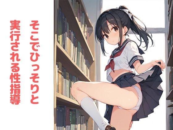 サンプル画像2:図書館でのHな性指導〜知的優等生JKたちがメスに堕ちる〜(かのん絵師) [d_510724]