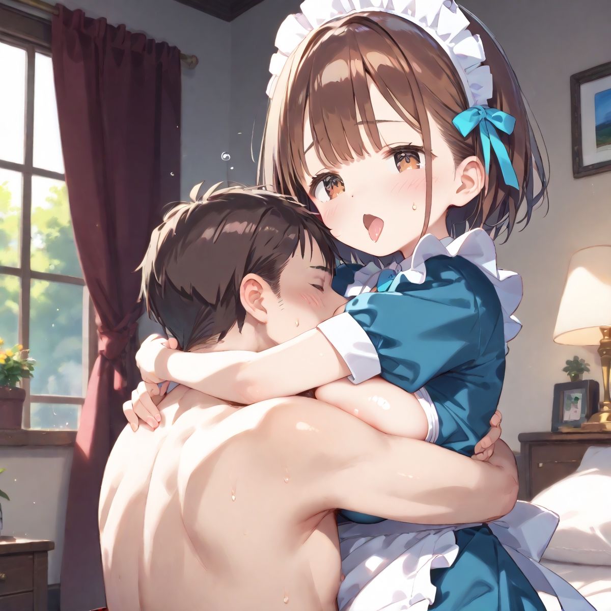 サンプル画像5:【PART4】家出少女を拾ったらご奉仕メイドハーレムになった件(いらすと屋さん) [d_510852]