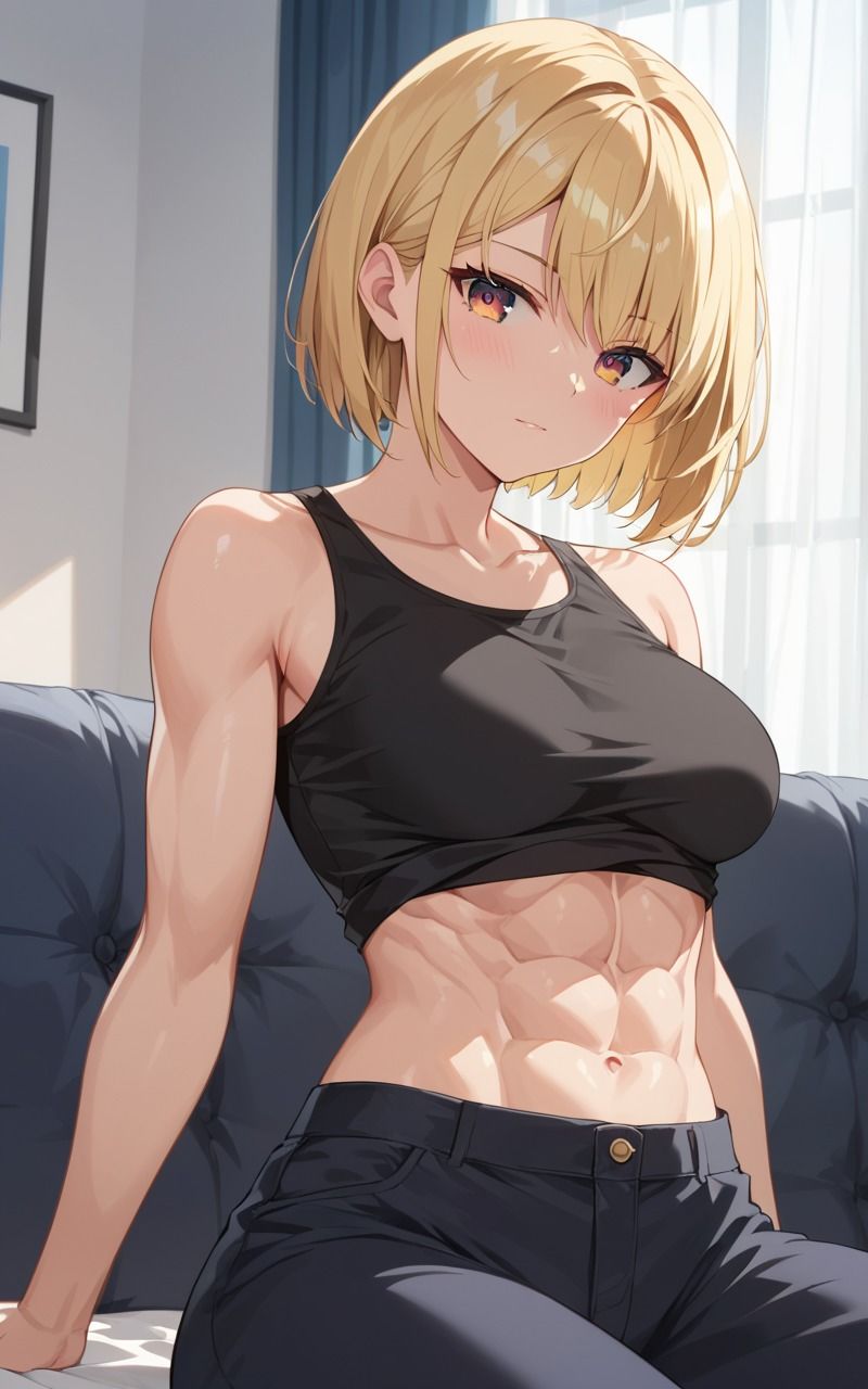 サンプル画像1:筋肉女子のおま〇こトレーニング(謎の光) [d_510863]