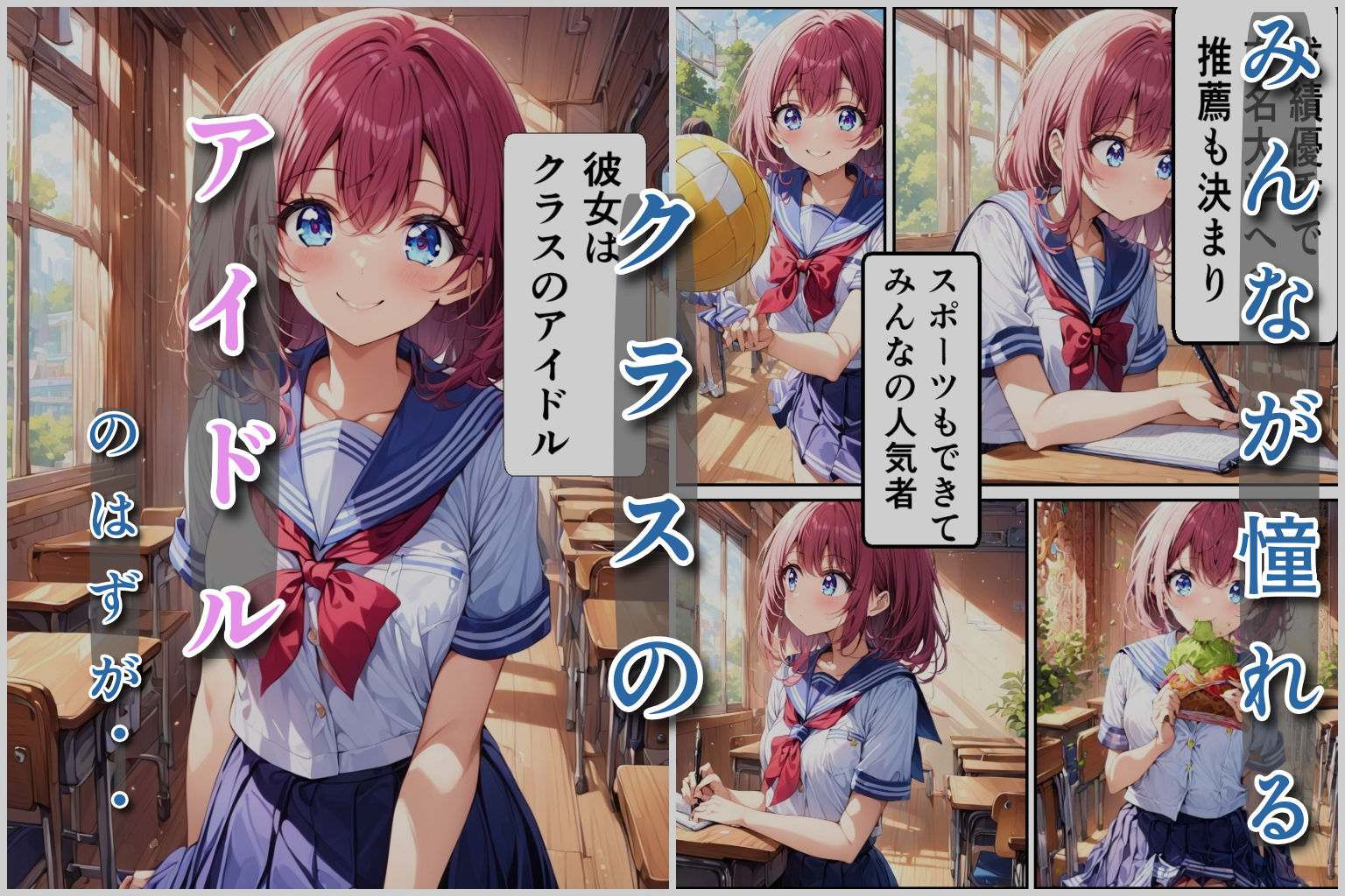 サンプル画像1:クラスのアイドルが奴●になるまで(Pretty Sushi Girls) [d_510921]