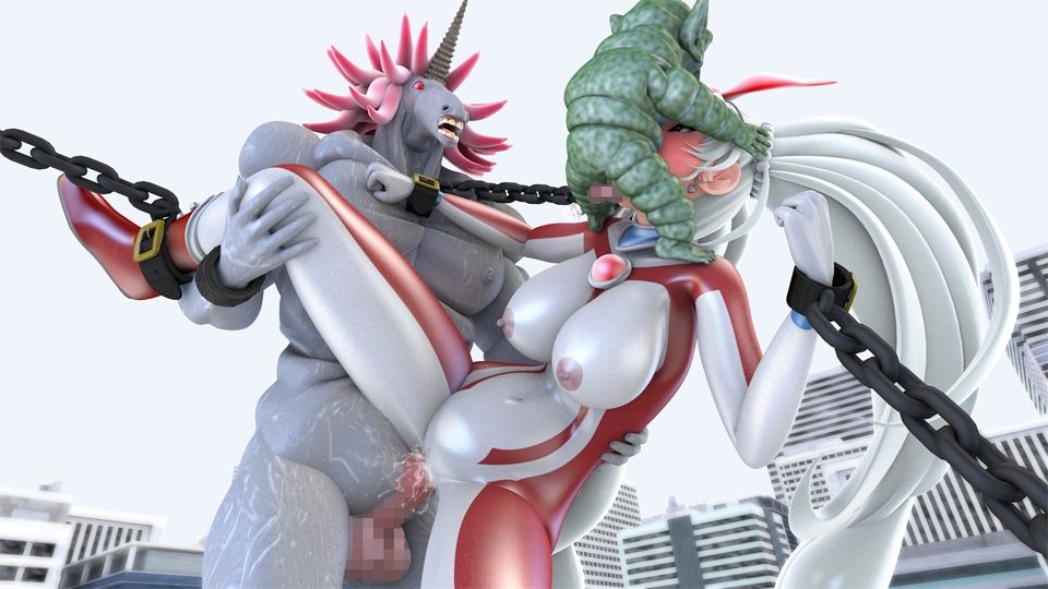 サンプル画像1:光の女神メロディナVSユニコーン星人＆ゴブリン星人(四次元少女ネオス) [d_510941]