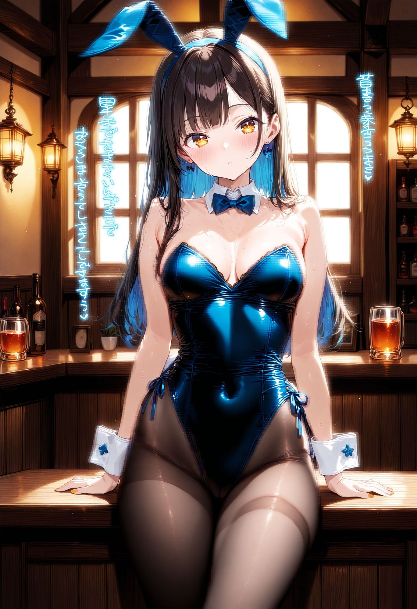 サンプル画像1:【イラスト版】あんなこと、こんなこと、叶えてくれる都合のいいバニーガール1(AIドルオフィス) [d_510998]