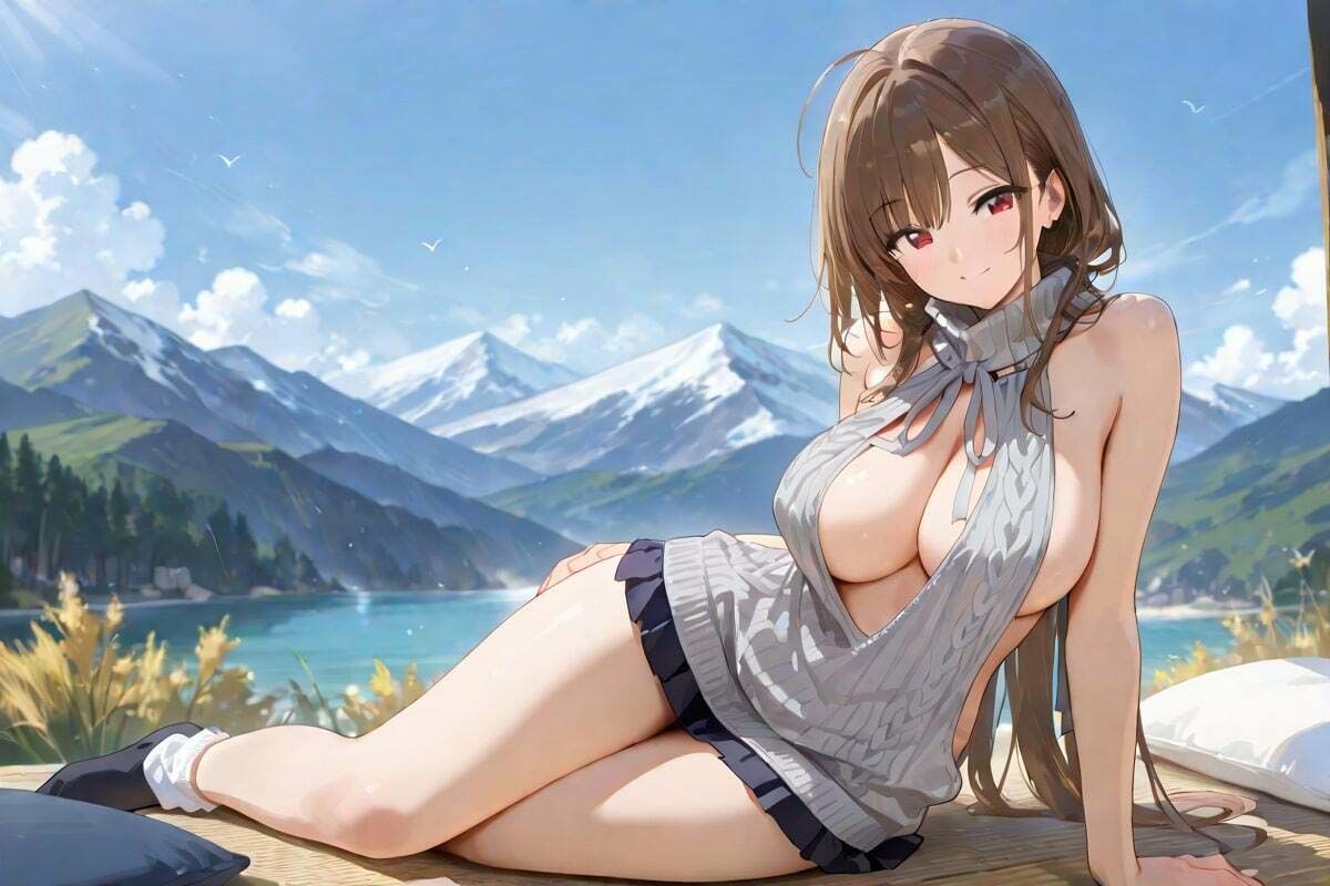 サンプル画像1:童貞殺しニット  痴女山ガール(AI幻想工房) [d_511075]