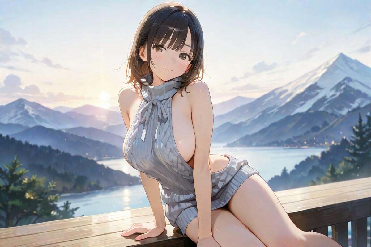 サンプル画像3:童貞殺しニット  痴女山ガール(AI幻想工房) [d_511075]