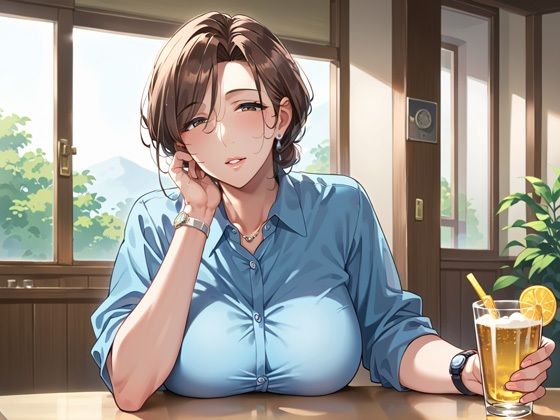 サンプル画像2:爆乳上司が唾液いっぱいの口で僕のアソコを舐め回してくる(熟成ハム) [d_511131]