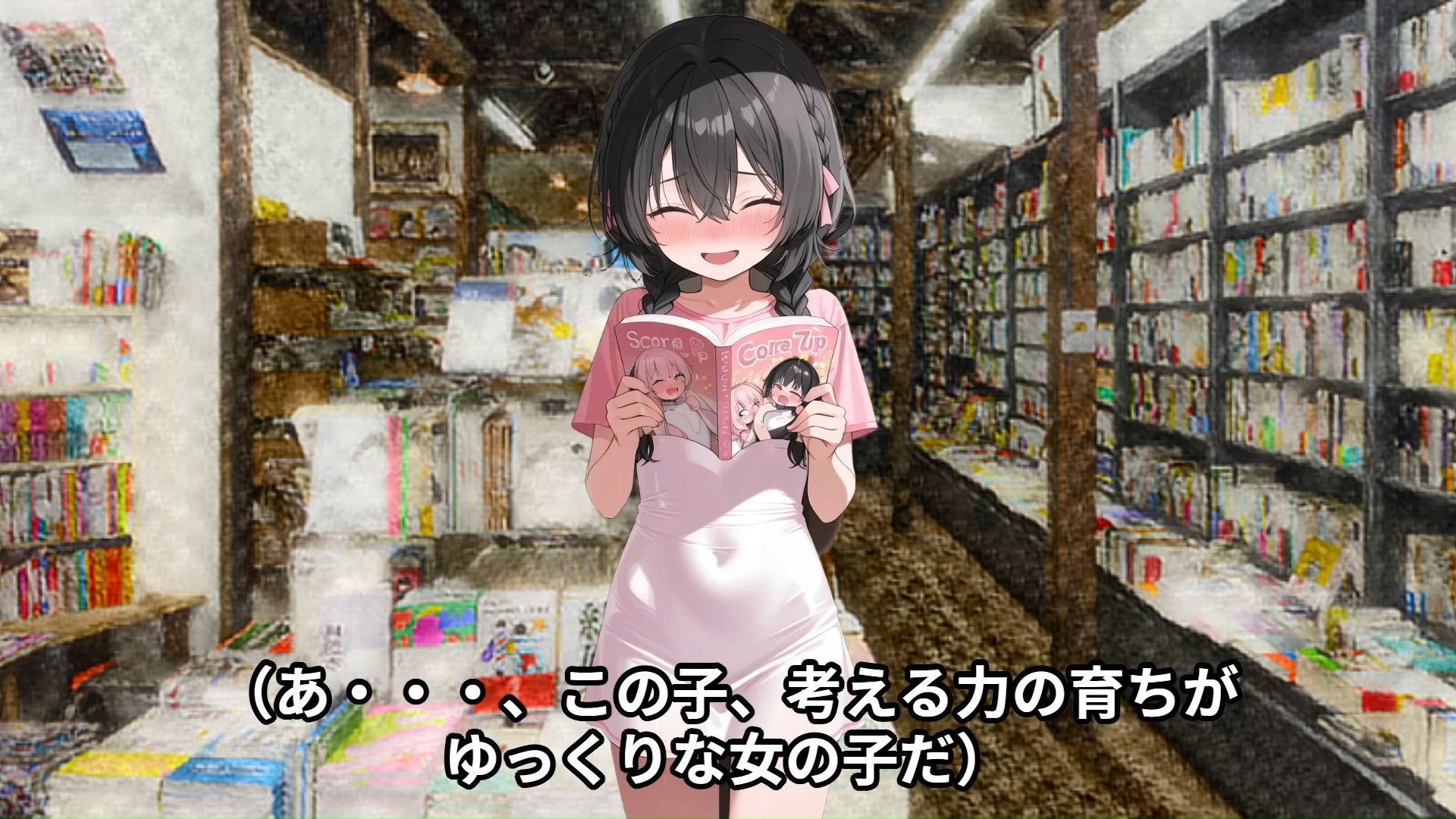 【少女痴●体験告白】本屋で考える力の育ちがゆっくりな可愛い〇〇〇〇〇のお尻を触ったら思いもよらぬ反応をされた話