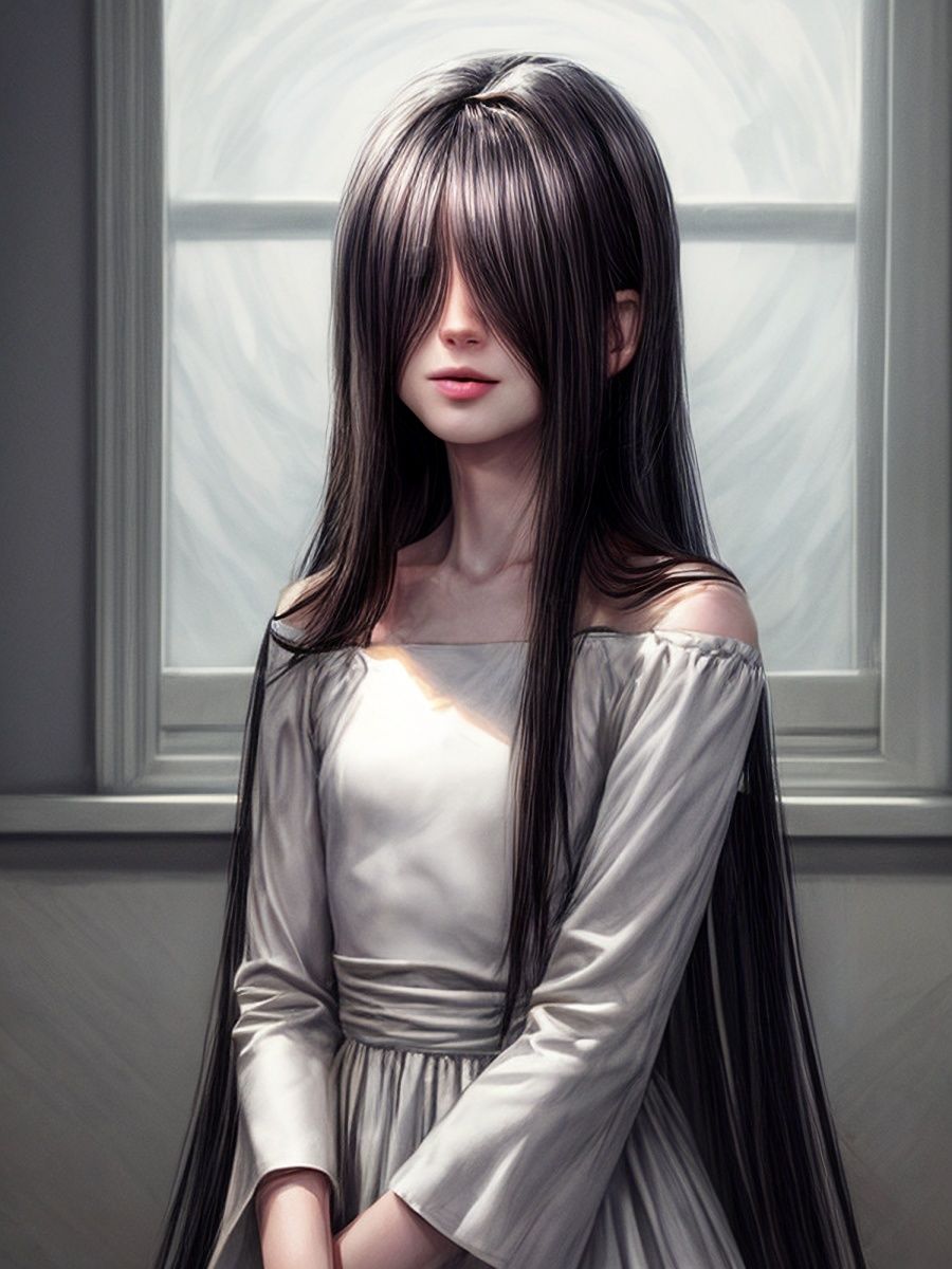 サンプル画像3:呪いのビデオを見たら貧乳の貞〇ちゃんが脱いで現れてくれました♪「リアル・実写系」写真集(ももんじゃ) [d_511268]