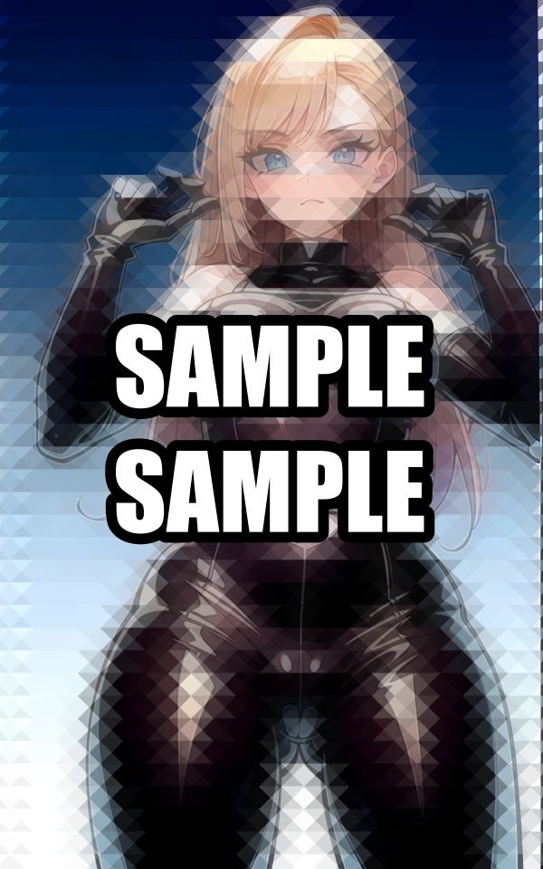 無表情ラバースーツ美女 イラスト集の画像1