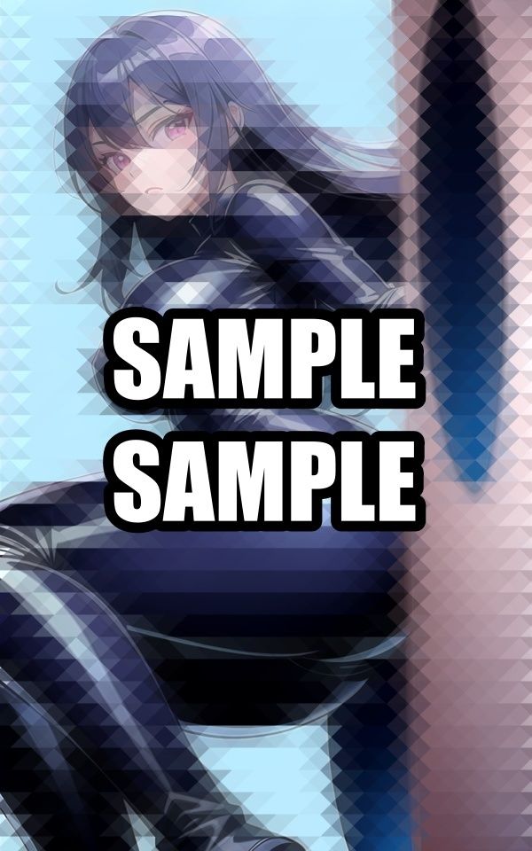 無表情ラバースーツ美女 イラスト集の画像2