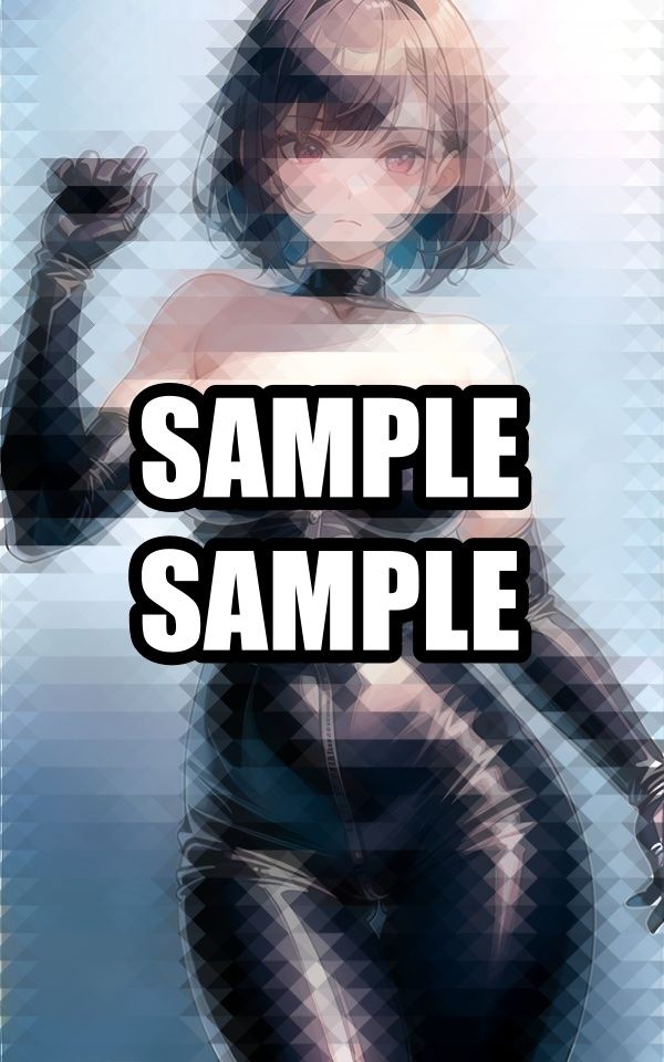 無表情ラバースーツ美女 イラスト集の画像5