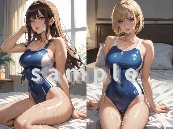サンプル画像1:競泳水着×ぬるぬるプレイ(フェチ×フェチ) [d_511311]