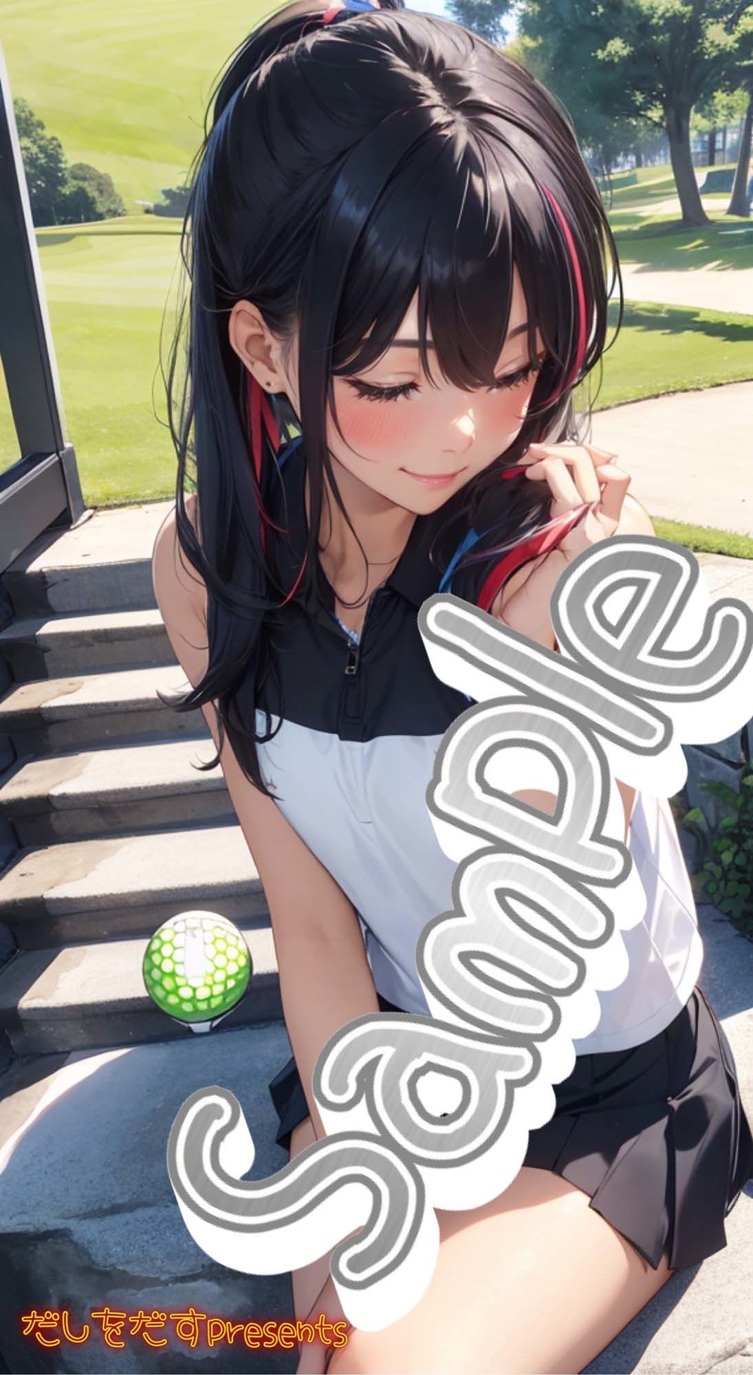 サンプル画像1:だしをだすpresents〜ゴルフちゃん写真集〜(だしをだす) [d_511341]