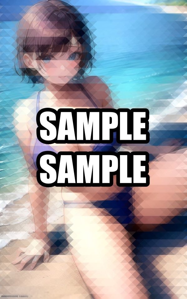 開脚するビキニ美女イラスト集の画像6